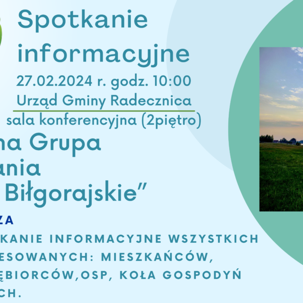 LGD „Silne Biłgorajskie” zaprasza na spotkanie