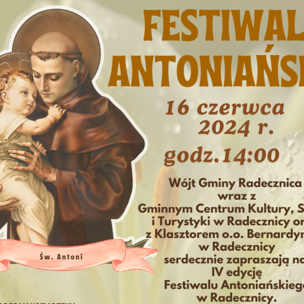 FESTIWAL ANTONIAŃSKI – 16.06.2024 R.