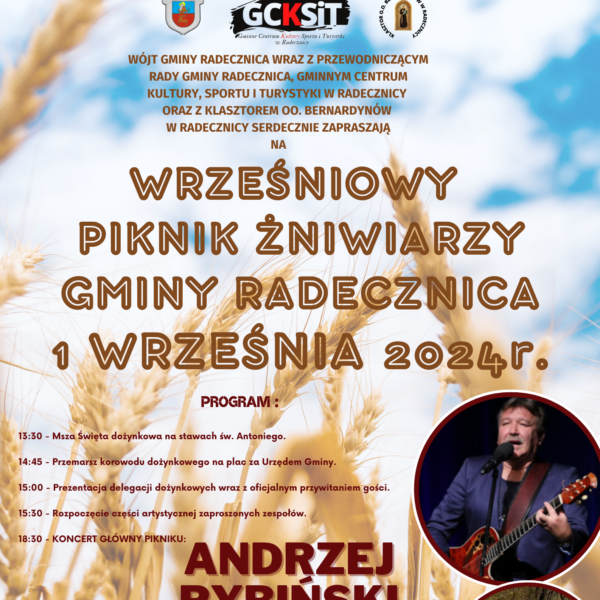 SERDECZNIE ZAPRASZAMY NA WRZEŚNIOWY PIKNIK ŻNIWIARZY