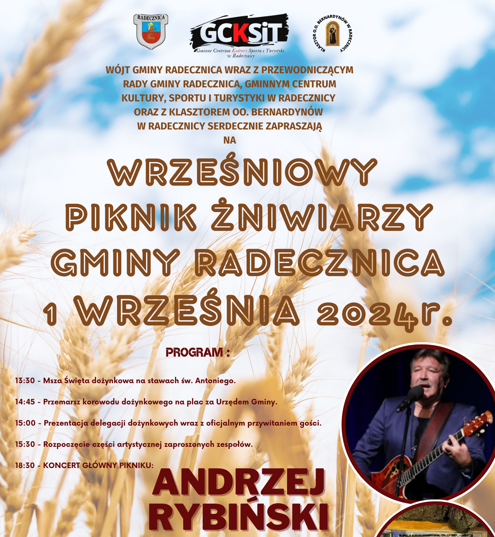 SERDECZNIE ZAPRASZAMY NA WRZEŚNIOWY PIKNIK ŻNIWIARZY