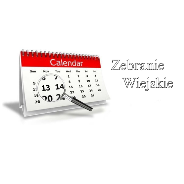 ZAWIADOMINIE O ZWOŁANIU ZEBRANIA WIEJSKIEGO W M. GAJ GRUSZCZAŃSKI