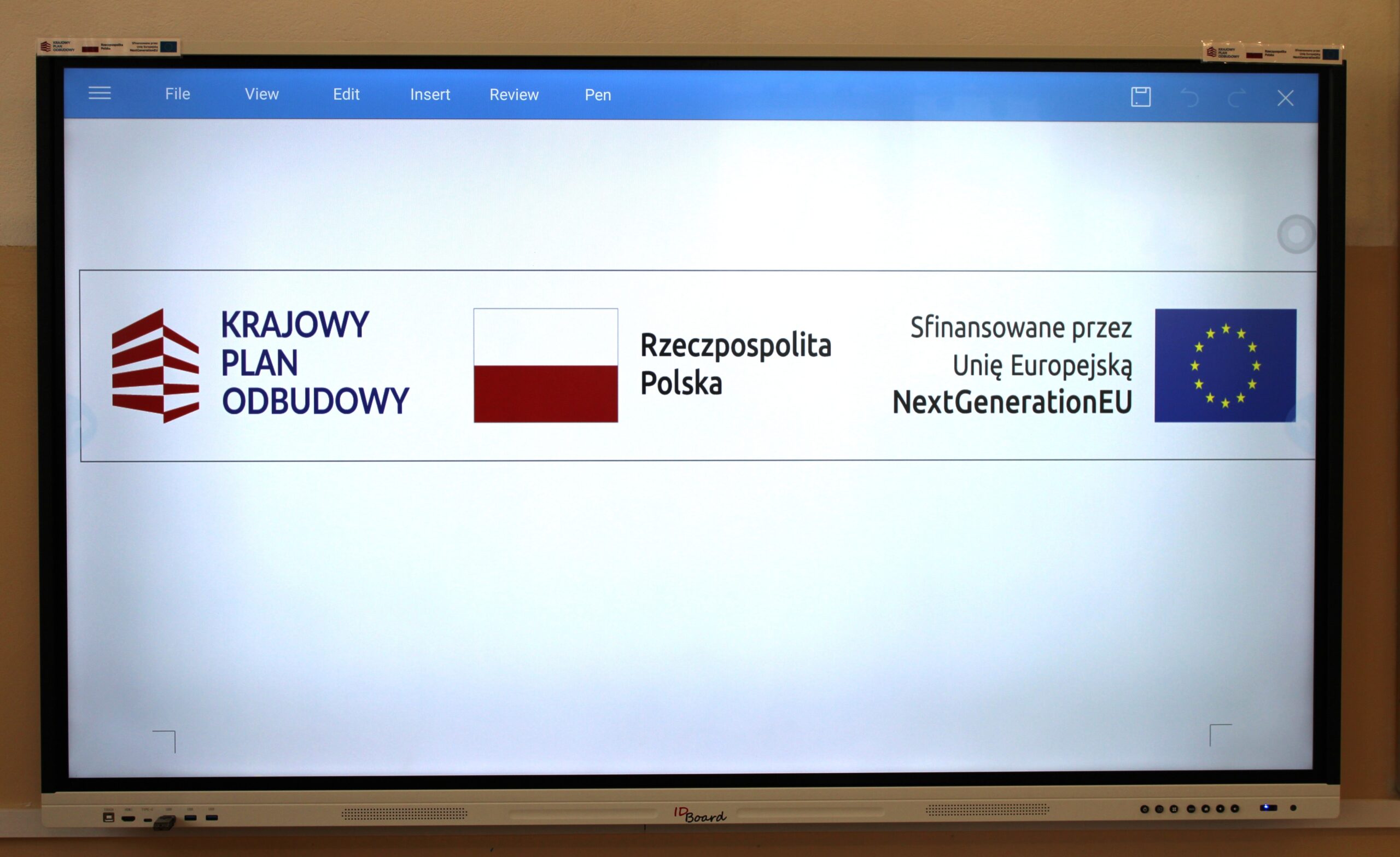 Monitor interaktywny w Publicznej Szkole Podstawowej w Gorajcu