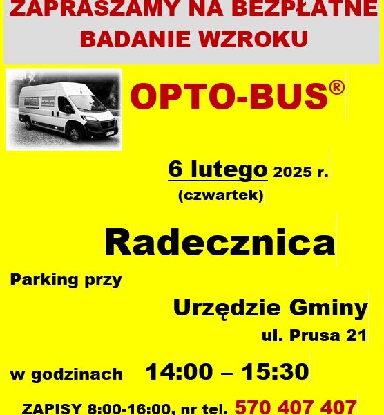 BEZPŁATNE BADANIE WZROKU