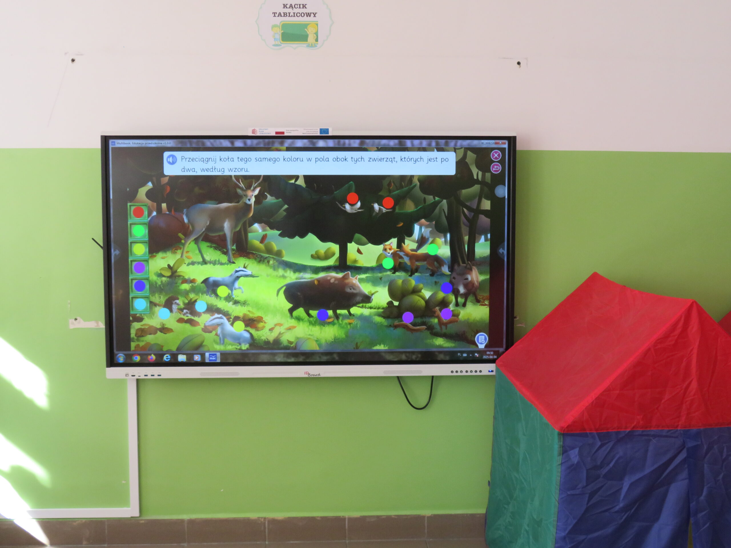 Monitor interaktywny w Publicznej Szkole Podstawowej w Radecznicy