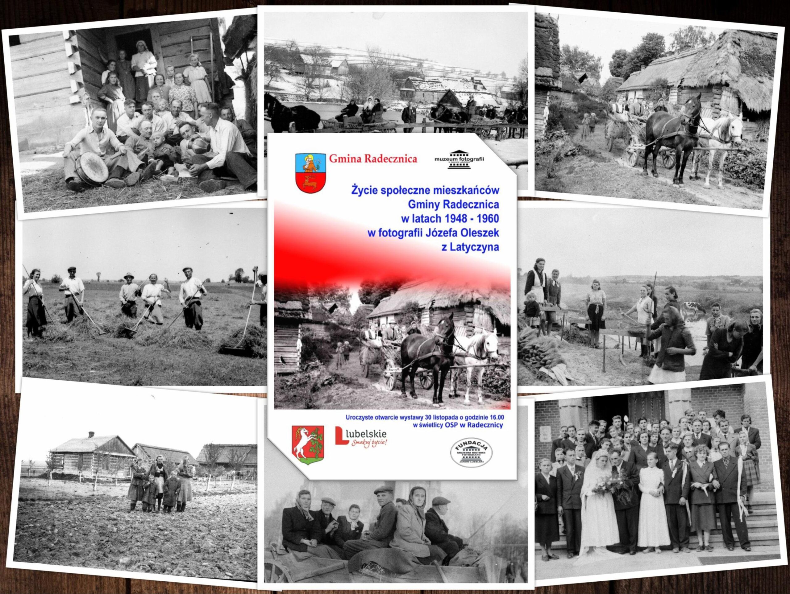 Plakat informujący wystawie fotograficznej w dniu 30.11.2025