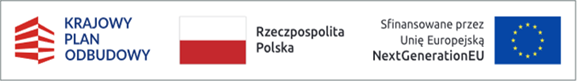 logotypy KPO, Rzeczypospolitej Polskiej i Unii Europejskiej